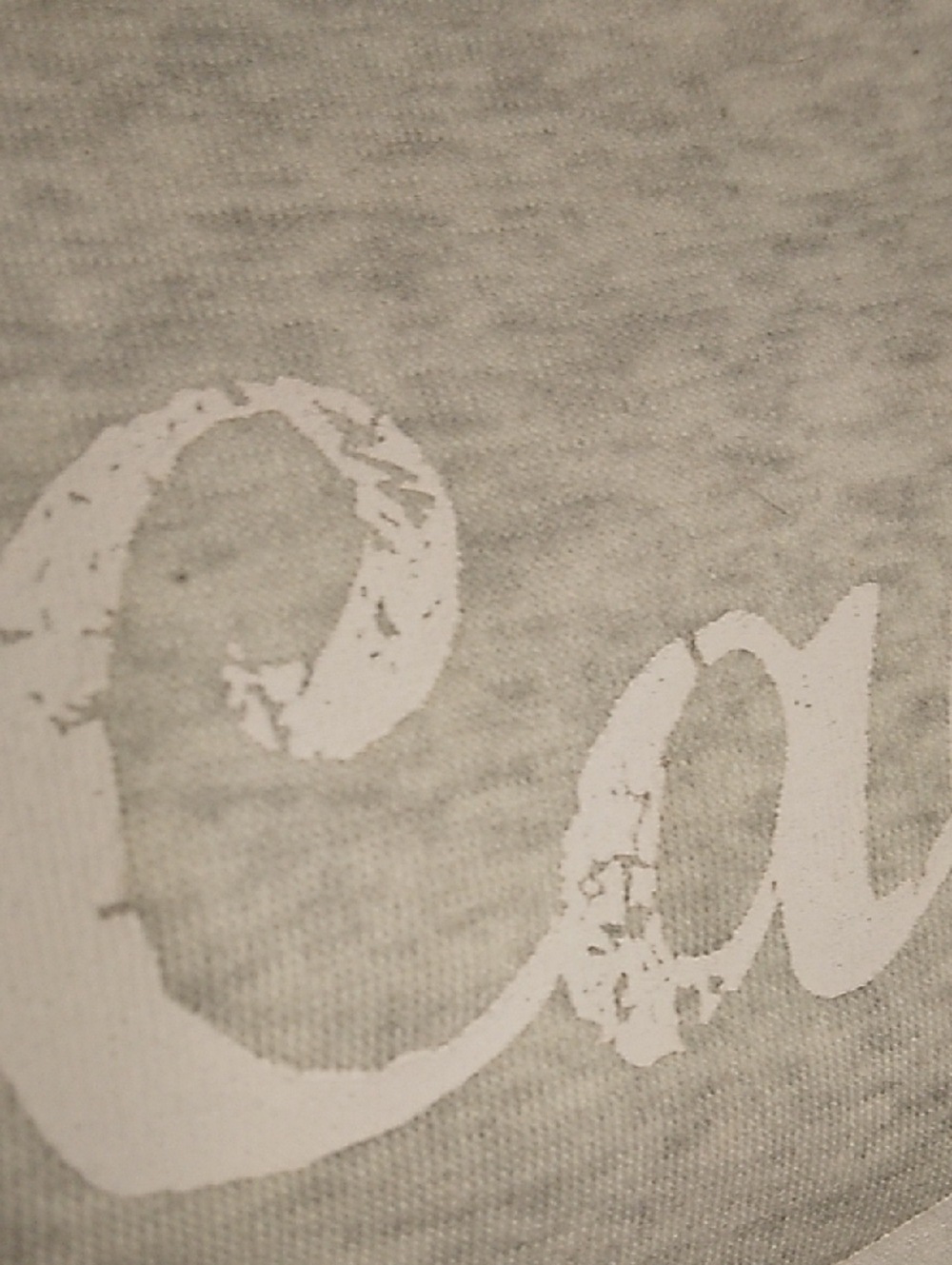 California Graphic Cropped Hooded Sweatshirt Light Gray and Blue - Picture 4 of 7